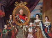 Henri Gascar Apotheosis of John III Sobieski surrounded by his family. oil painting reproduction